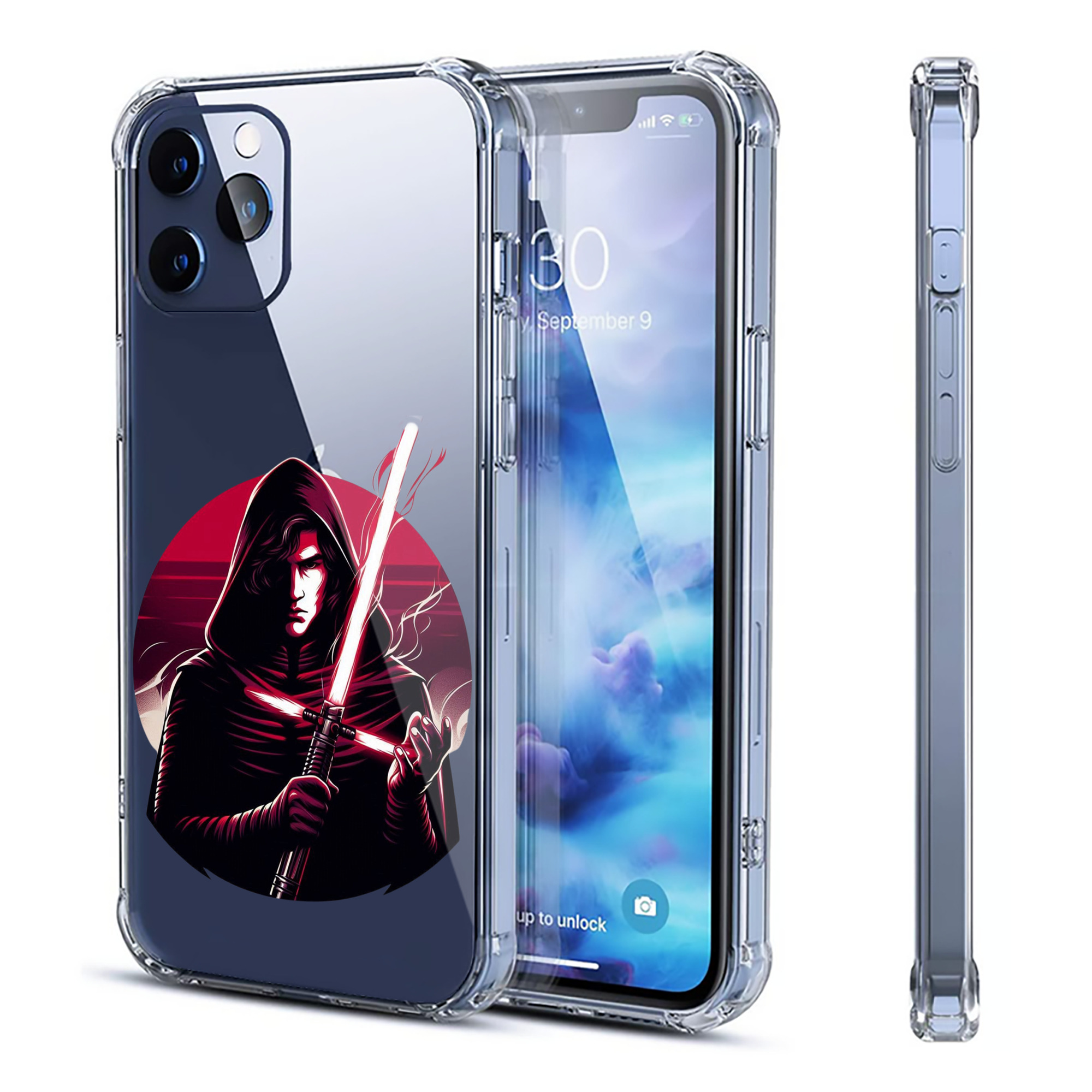 （画像用） スター・ウォーズ Star Wars 【iPhone 12シリーズ対応】透明スマホケース（クリアソフトケース）
